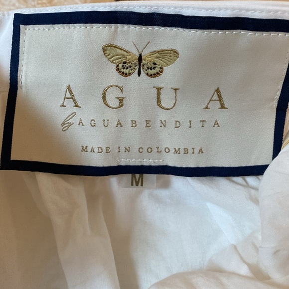 ๐ AGUA by AGUA BENDITA Curcuma Embroidered Cotton Skirt Pineapple Embroidery M - Picture 8 of 9